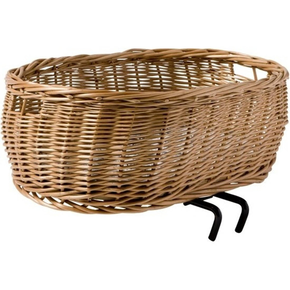 Basil Pluto Rattan Front Pet Basket Natural Brown Pushbikes